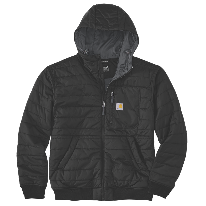 Blouson de travail coupe-vent déperlant matelassé - Noir image