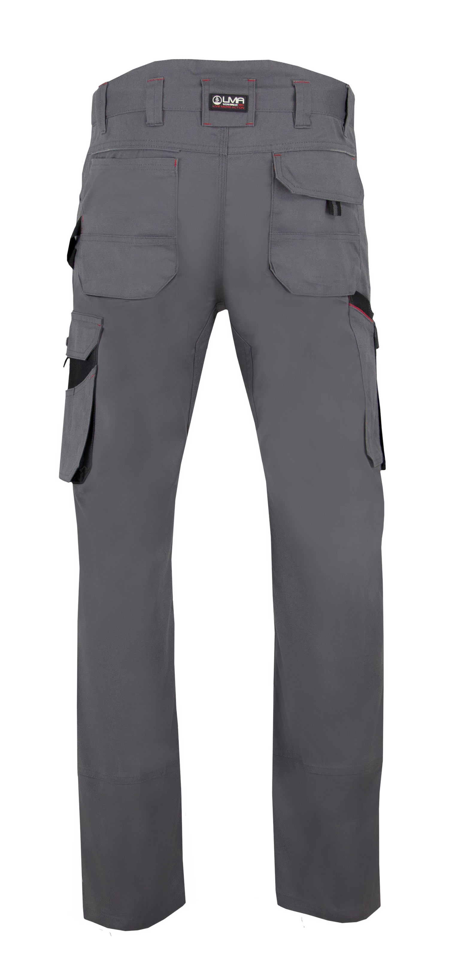 Pantalon Travail LMA Workwear 1880 SULFATE - Multipoches Zéro Métal Gris Sombre/Noir Taille 36